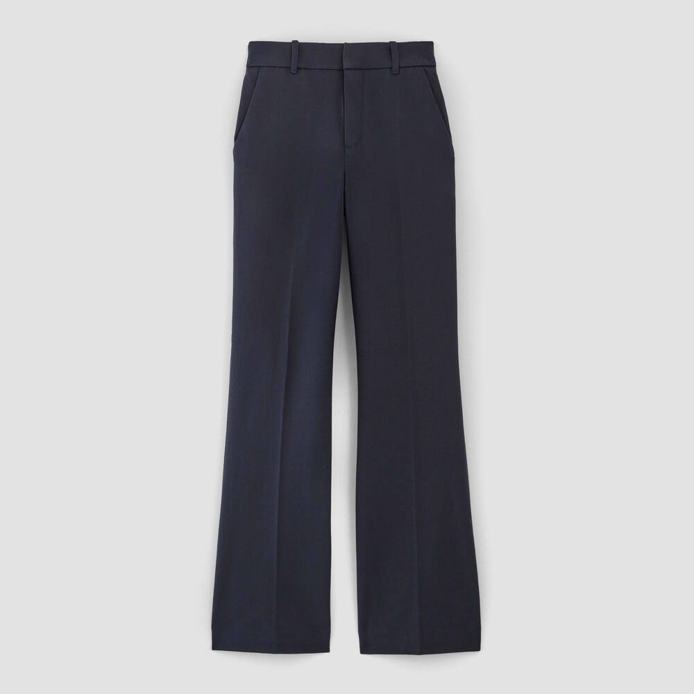 Everlane Women's Bi-Stretch Flare Pant in Navy, Size 10